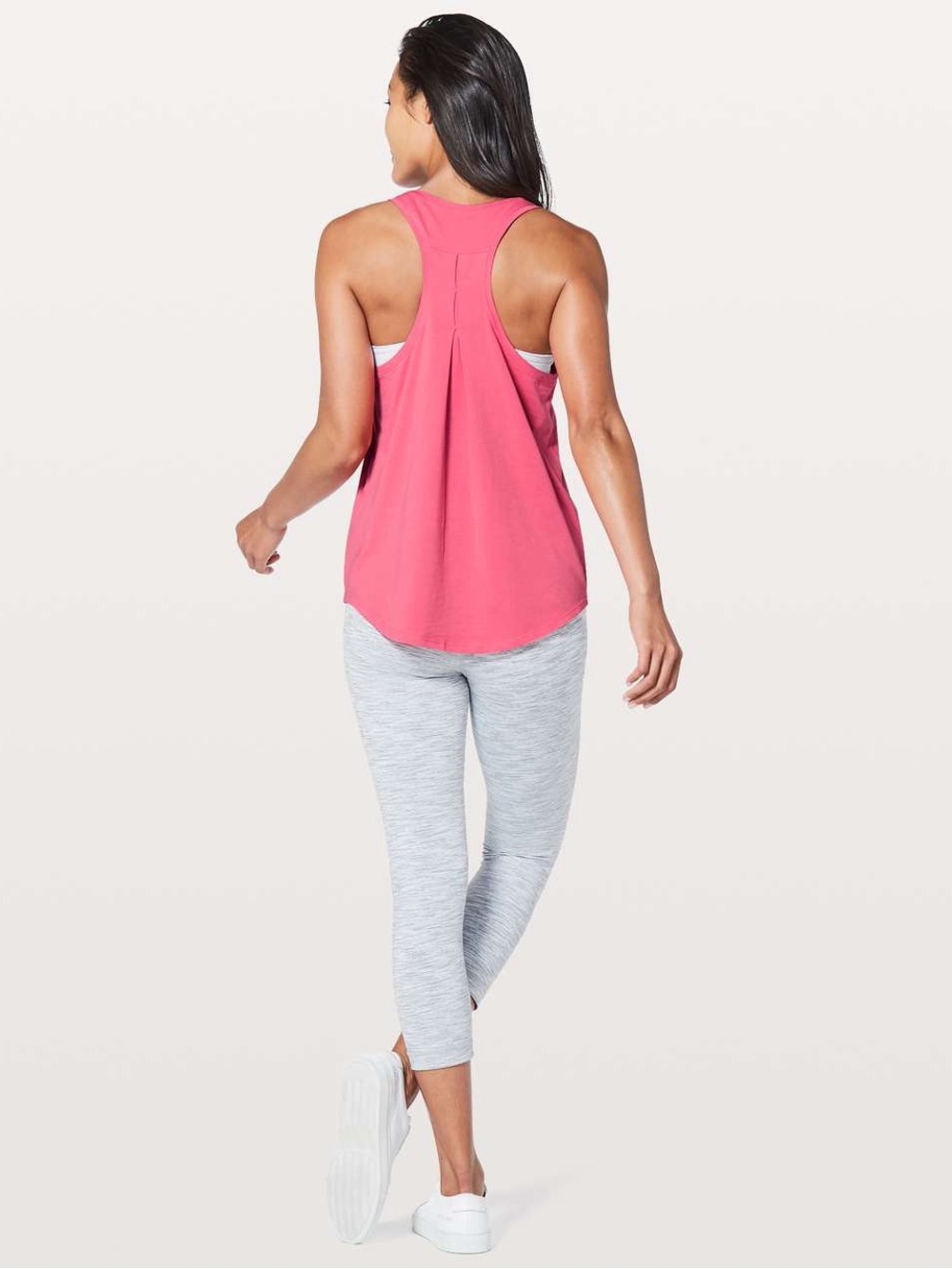 Lululemon Love pleated tank top Glossy Activewear Racerback yoga Pilates gym 6